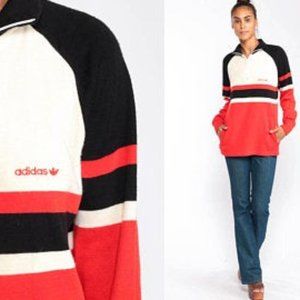 Adidas | "Vintage" Y2K Quarter Zip Pullover Sweater